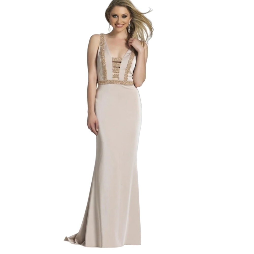 Dave & Johnny Beautiful Occasion Dress Beaded size 7/8 EUC